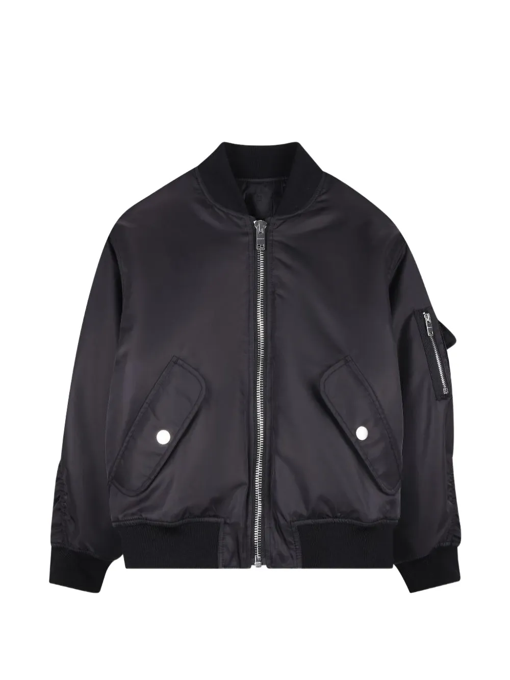 Givenchy Kids zip-fastening bomber jacket - Schwarz