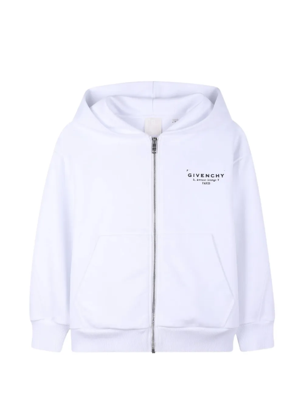 Givenchy Kids zip-up hoodie - Bianco