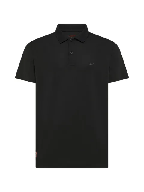 Sun68 button collar polo shirt