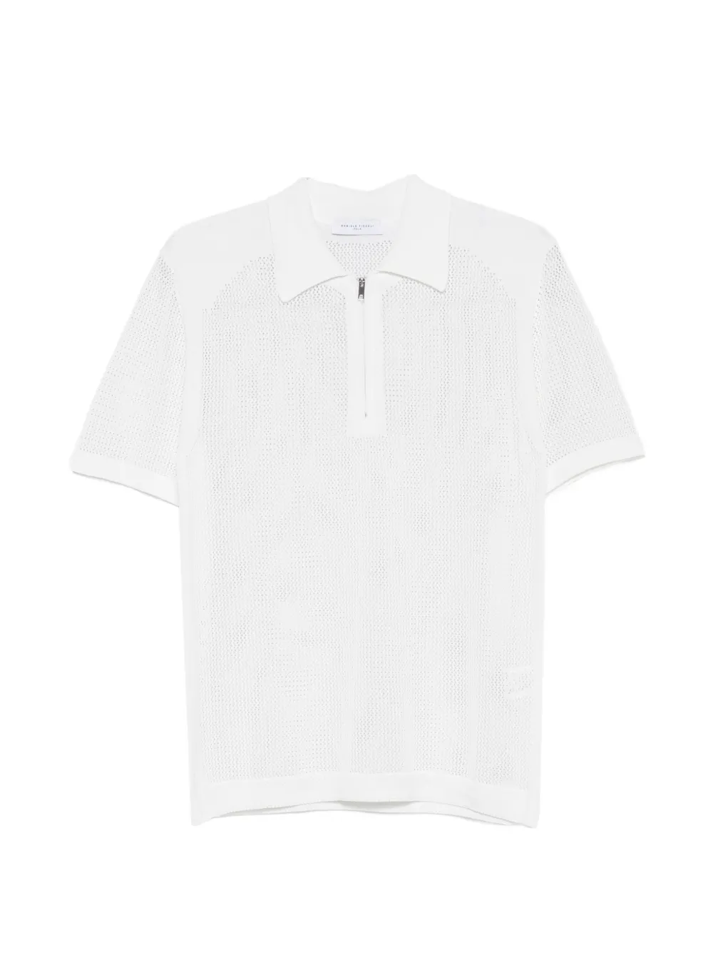 Daniele Fiesoli zip-fastening polo shirt - Weiß