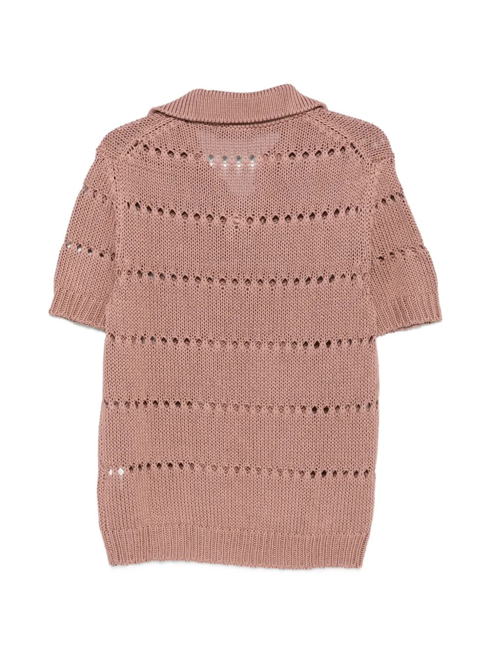 Daniele Fiesoli Opengebreid T-shirt met korte mouwen Roze