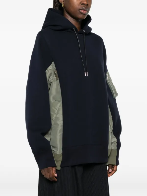 Sacai ジップポケット パーカー | ブルー | FARFETCH JP