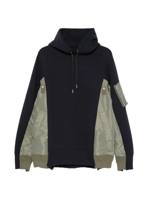 sacai hoodie à poches zippées
