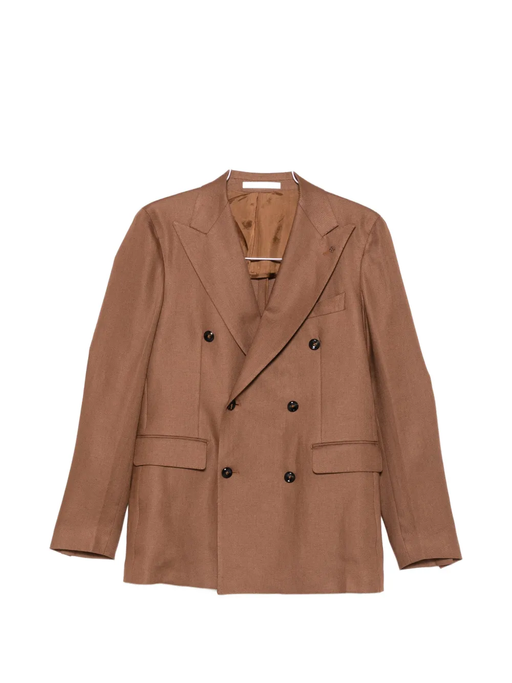 Tagliatore double-breasted peaked-lapel suit - Marrone