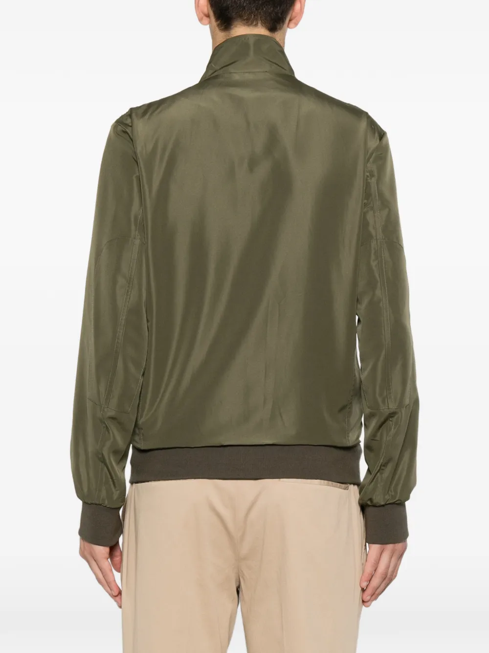 Kiton Bomberjack met rits Groen