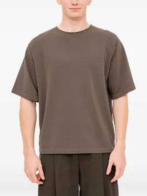 The Viridi-Anne raw-edge short-sleeve T-shirt | Grey | FARFETCH