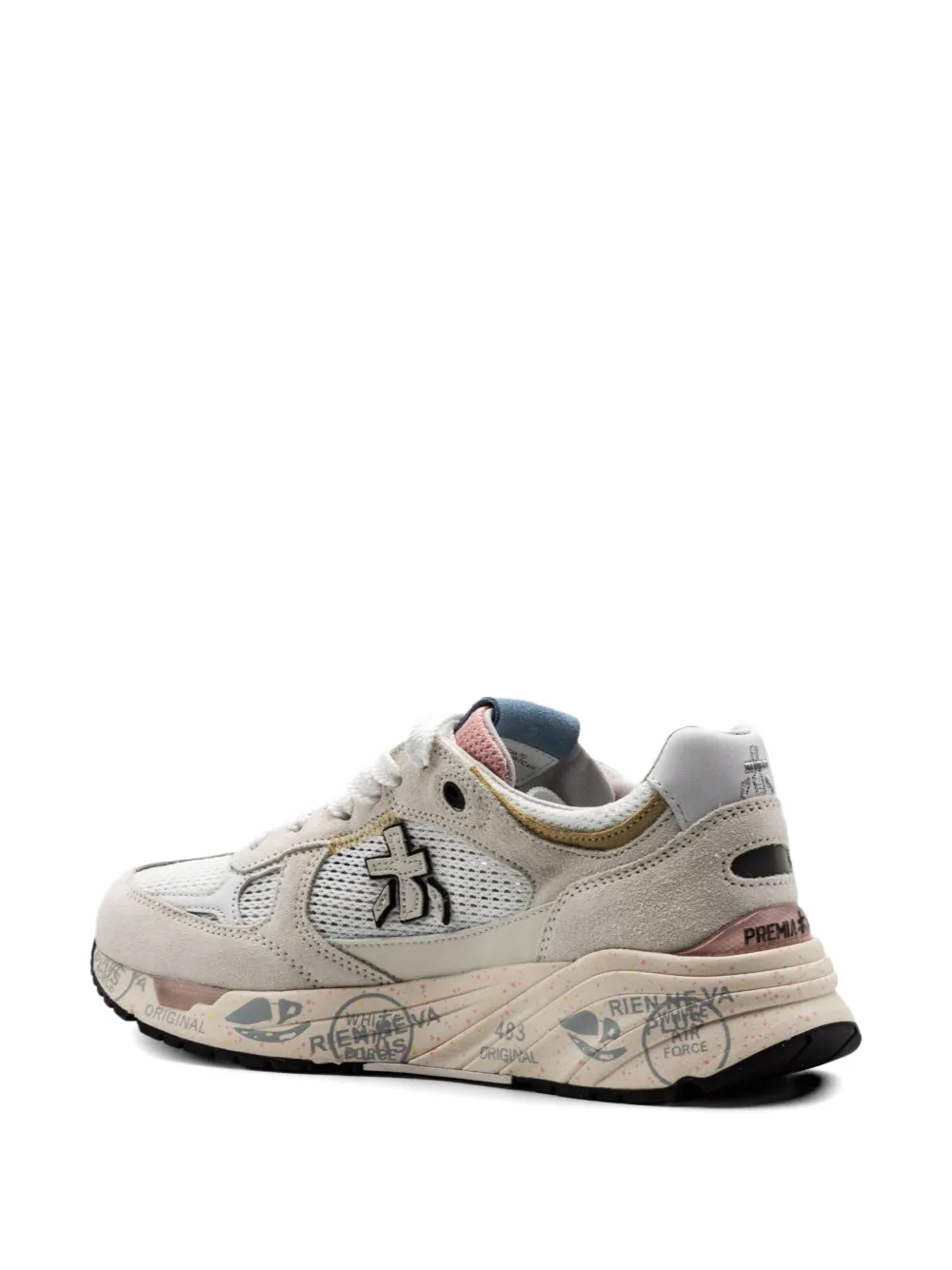 Premiata Mased lace-up sneakers Wit