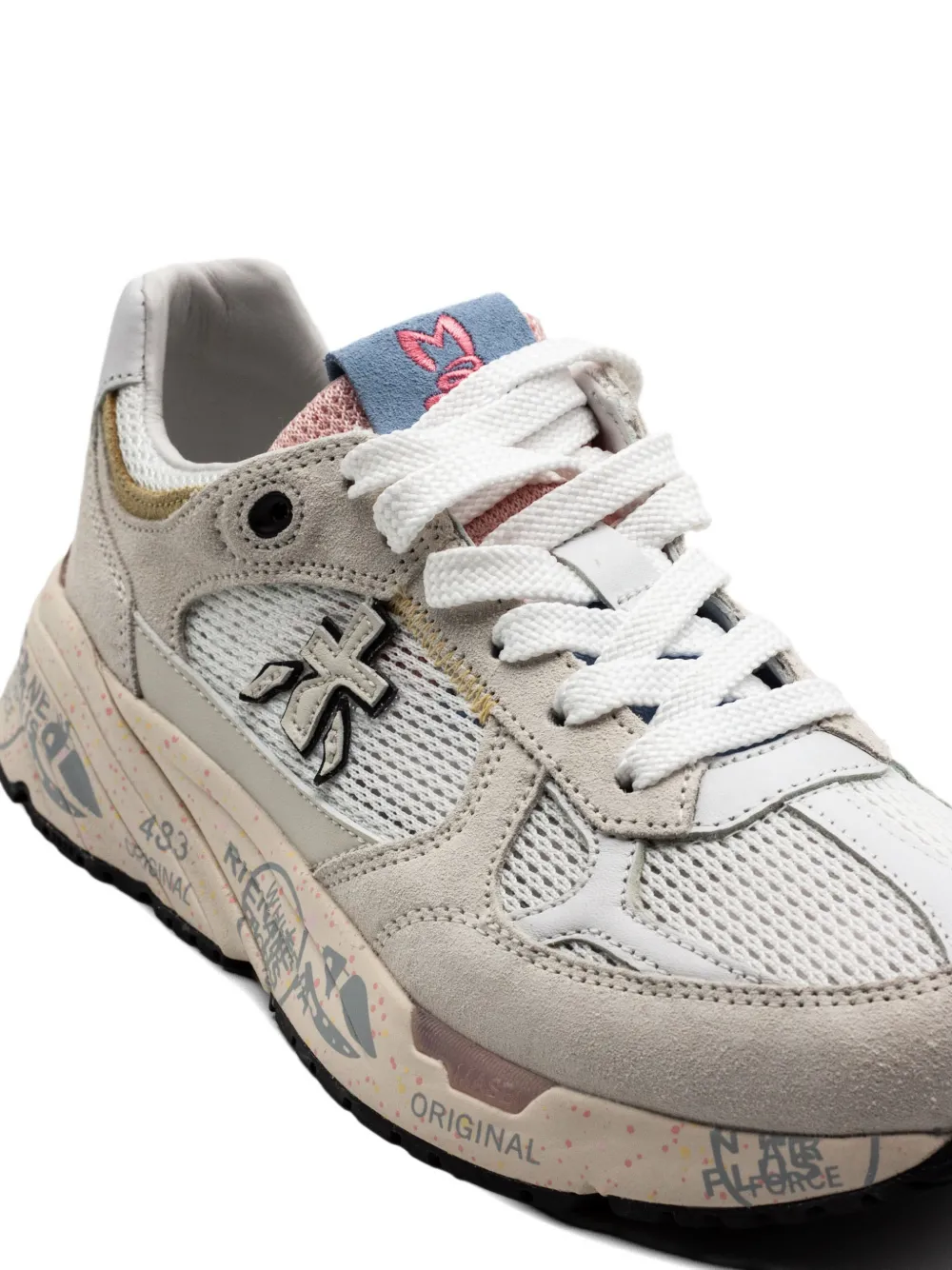 Premiata Mased lace-up sneakers Wit