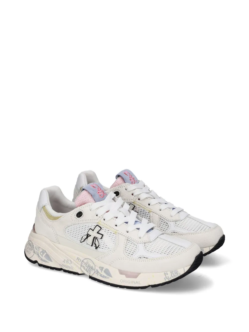 Premiata Mased 8206 sneakers met logopatch Wit