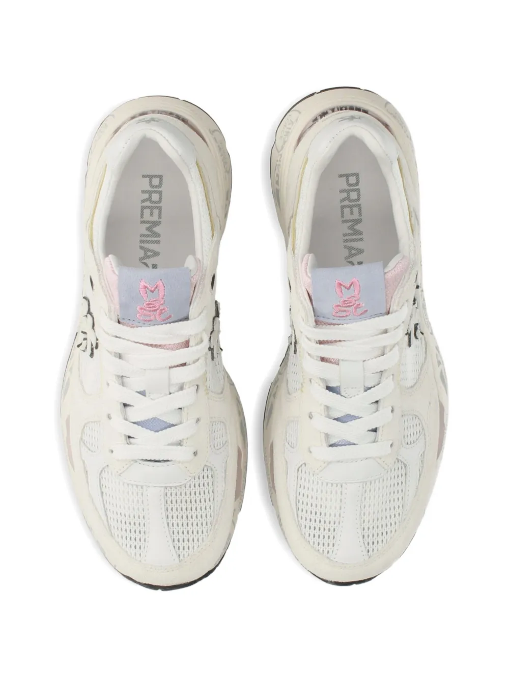 Premiata Mased 8206 sneakers met logopatch Wit