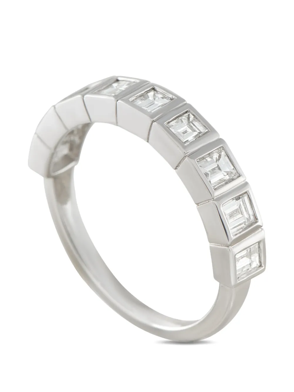 LB Exclusive square-cut diamond ring - Argento