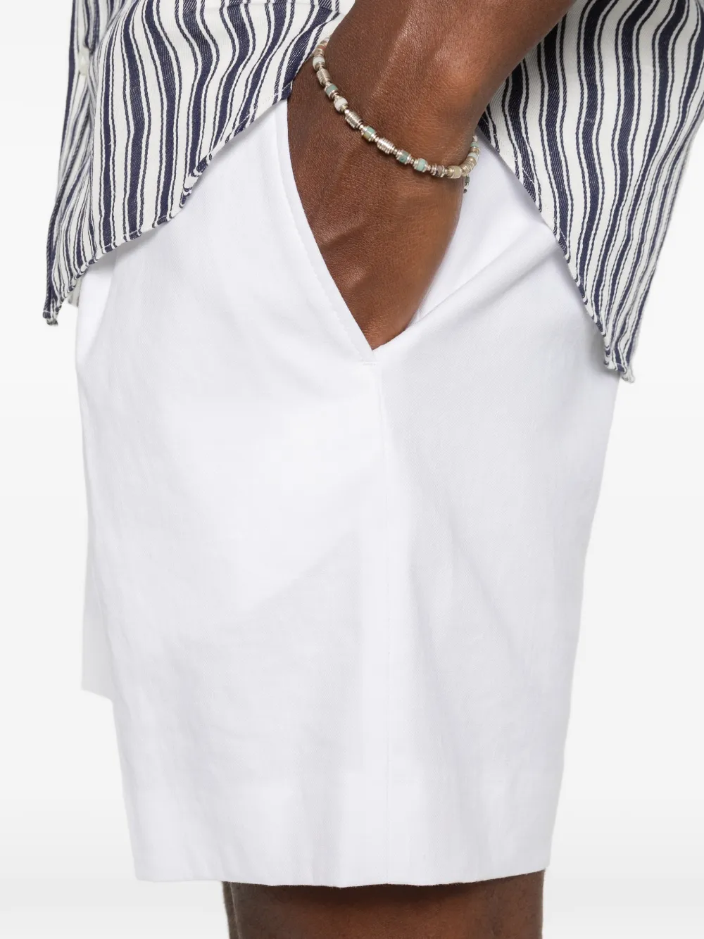 Karl Lagerfeld Geplooide shorts Wit