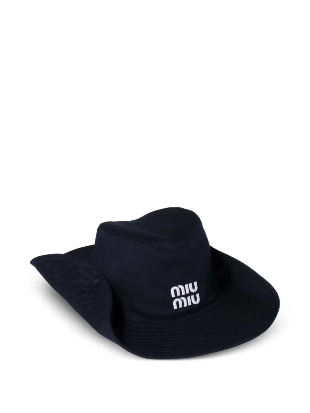 Miu Miu drill hat - Blau