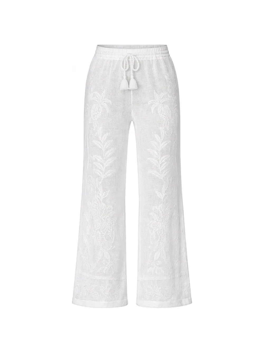 FARM Rio floral trousers - Bianco