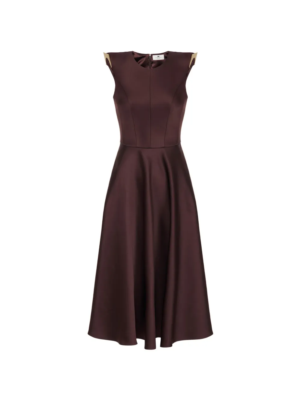 Elisabetta Franchi sleeveless midi dress - Brown