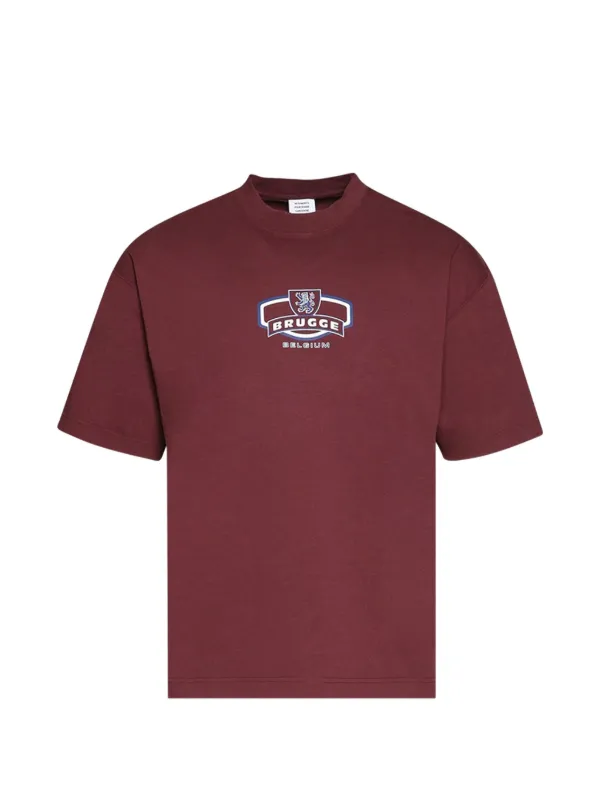 VETEMENTS ロゴプリントシャツ VETEMENTS ロゴ Tシャツ | レッド | FARFETCH JP