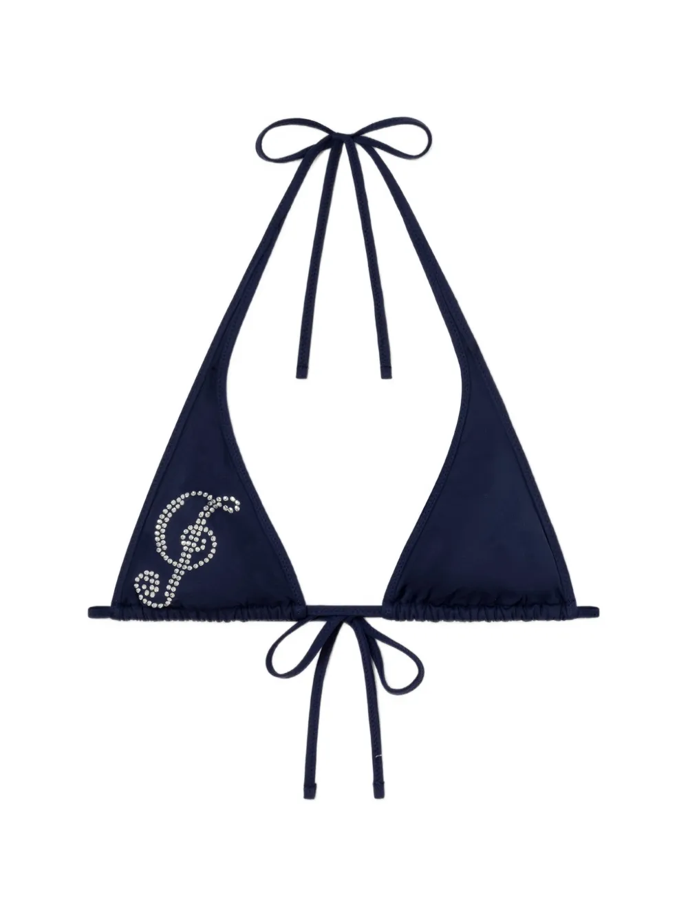 Gimaguas Sol rhinestone bikini top - Blu