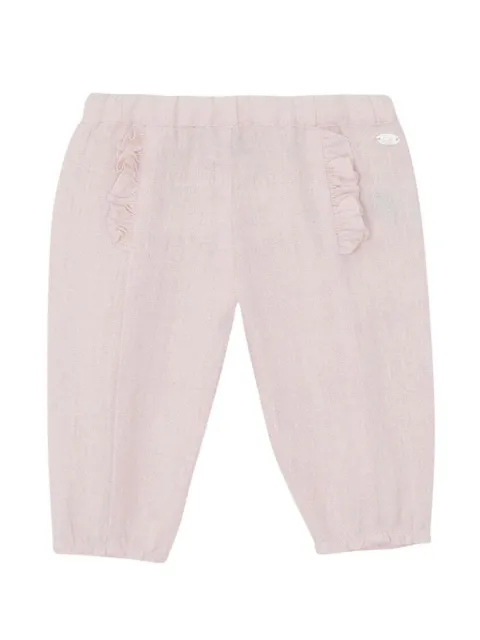 Tartine Et Chocolat ruffled-pocket chino trousers