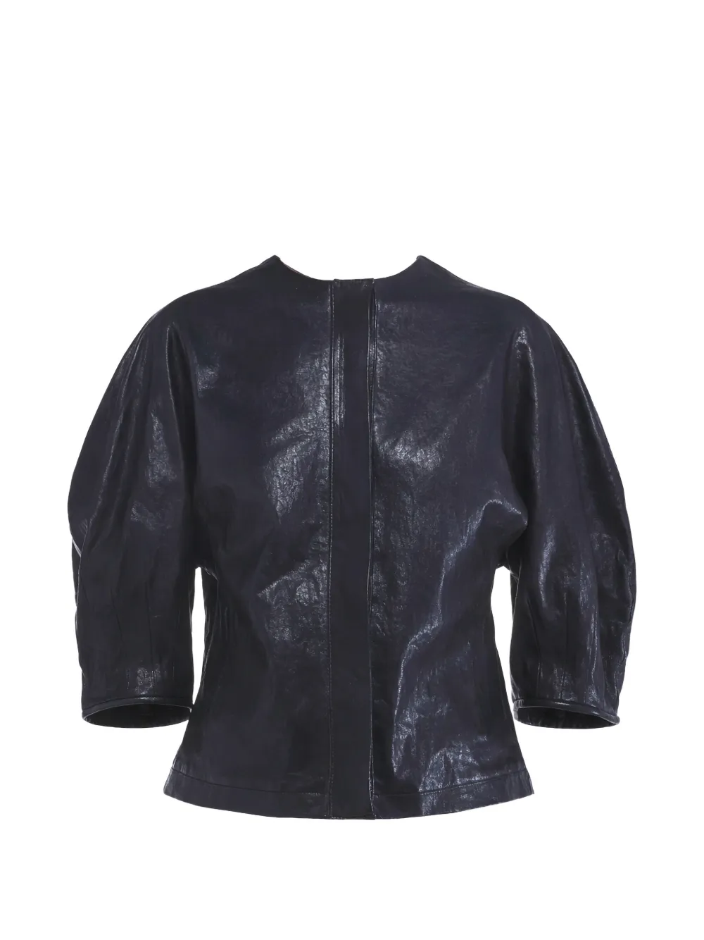 Liviana Conti Delphine leather blouse - Blu