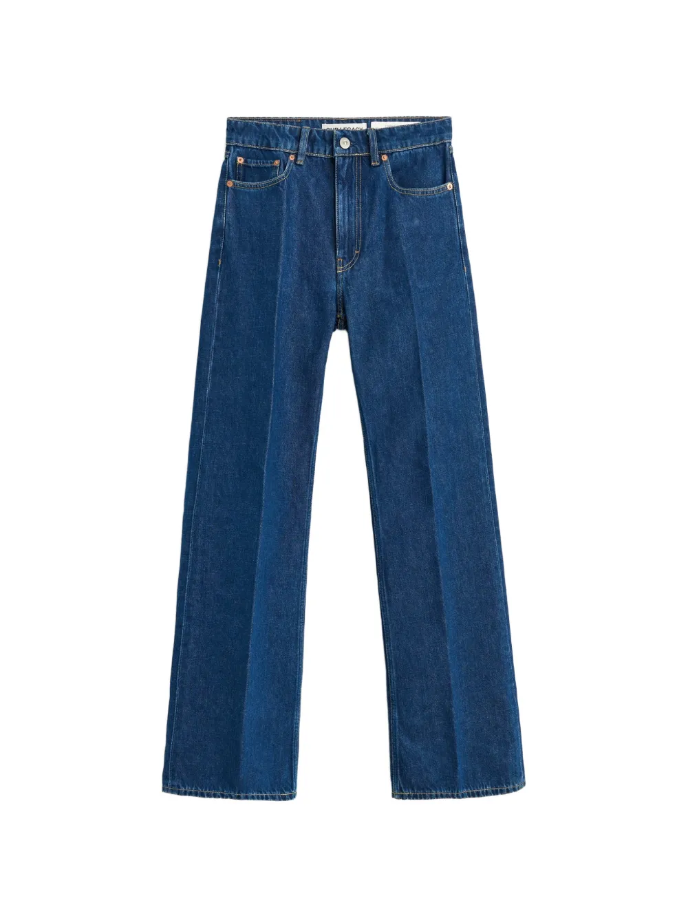 OUR LEGACY creased boot-cut jeans - Blu