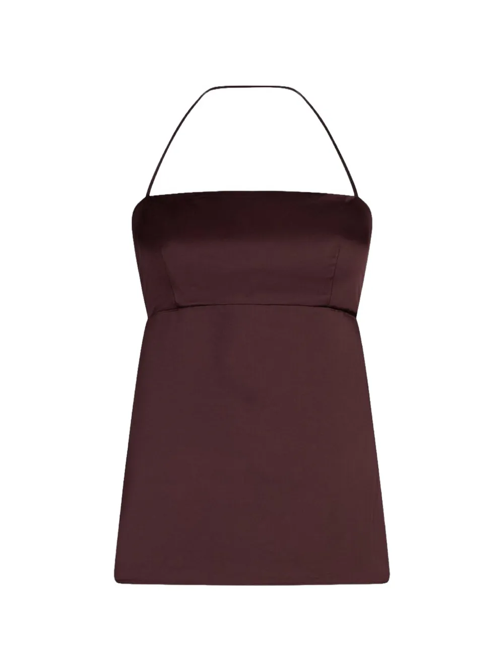 LIU JO halterneck sleeeless top - Marrone