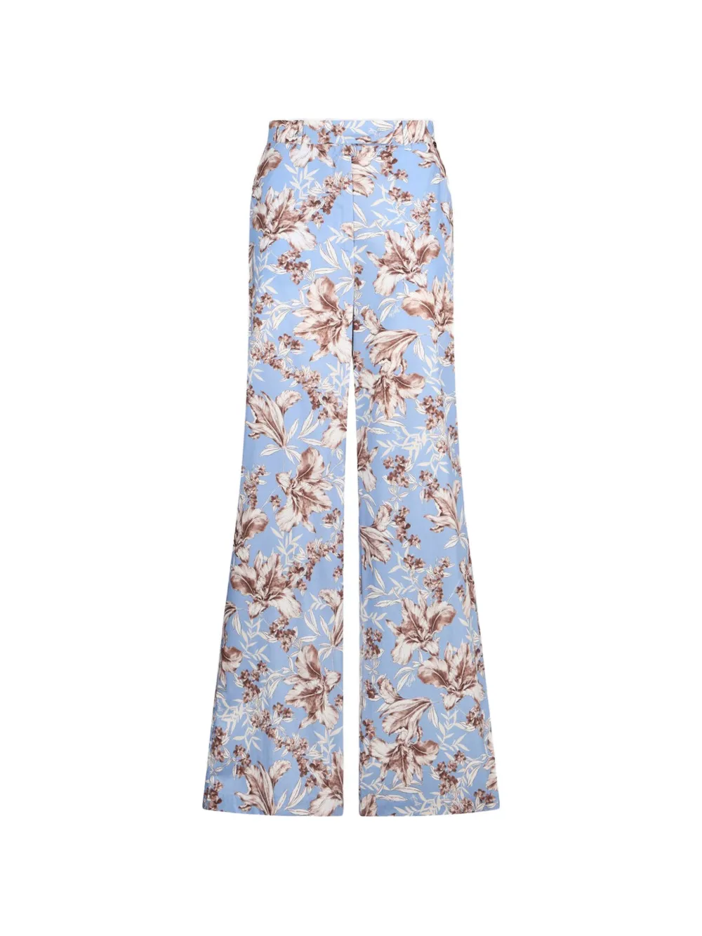 LIU JO floral-pattern trousers - Blu