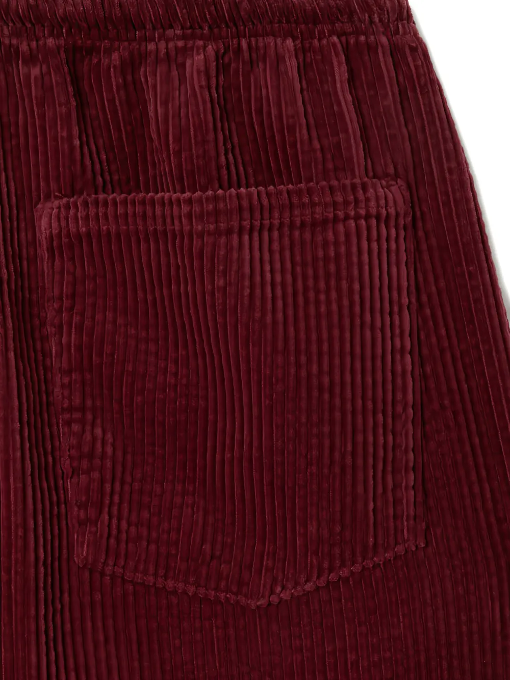 American Vintage Padow ribfluwelen shorts met trekkoord Rood