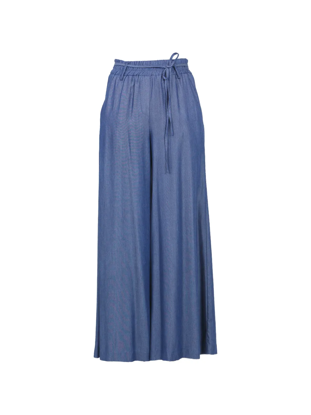 kaos drawstring palazzo pants - Blu