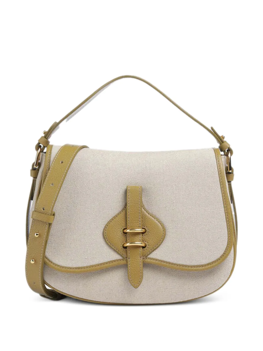 Coccinelle buckle leather tote bag - Toni neutri