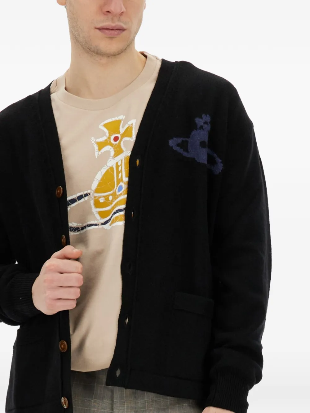 Vivienne Westwood Alex vest met knopen Zwart