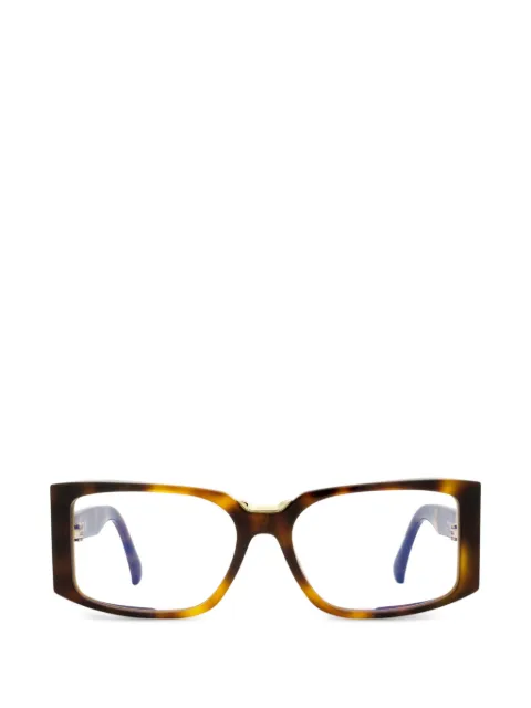 Max Mara Eyewear rectangular gold-tone glasses