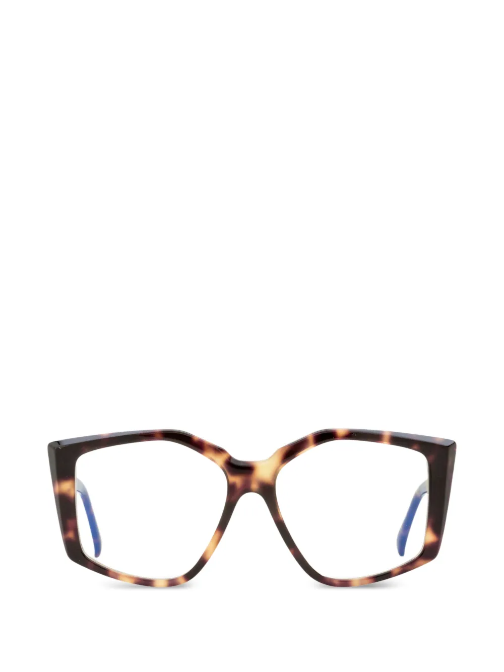 Max Mara Eyewear geometric butterfly optical frames - Braun