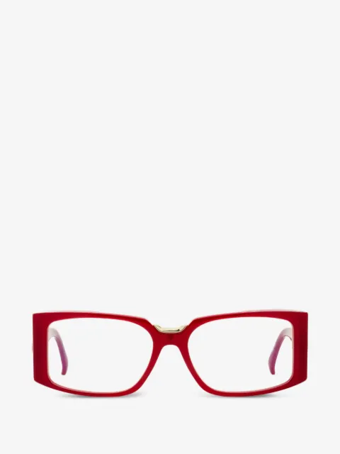 Max Mara Eyewear rectangle sculpted glasses