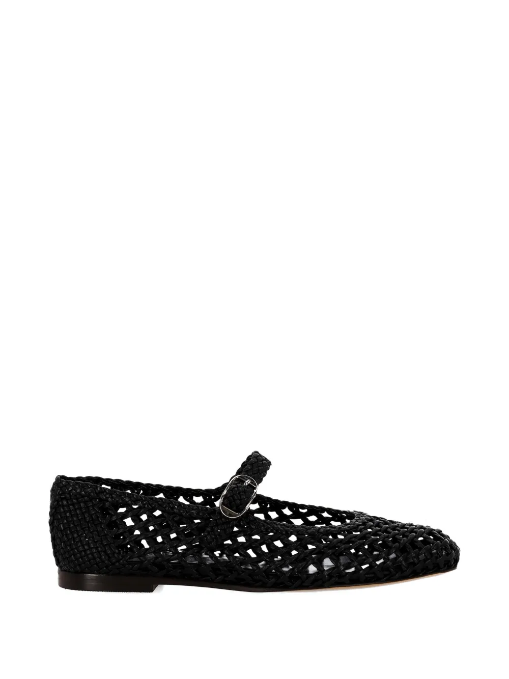 Le Monde Beryl braided buckle flat shoes - Nero
