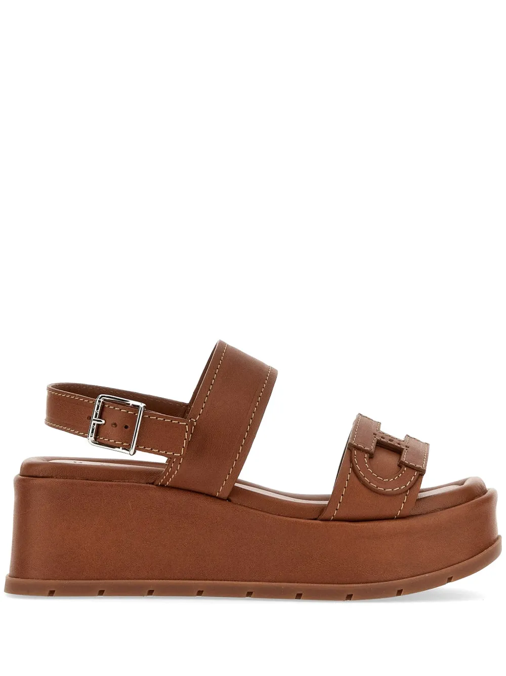 Hogan buckle leather sandals Bruin