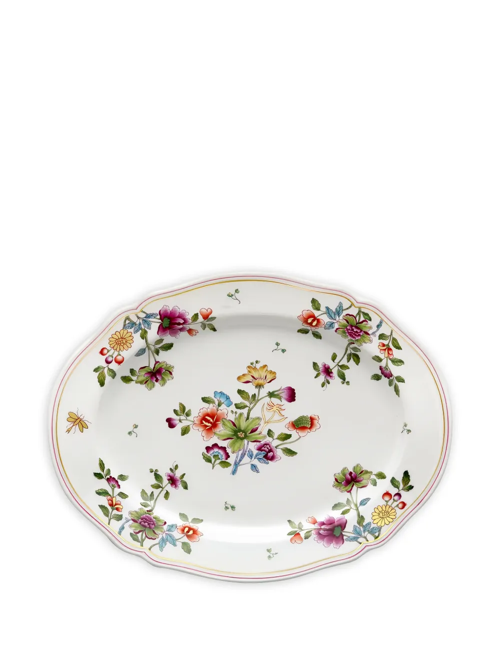 GINORI 1735 floral-pattern serving platter - Weiß