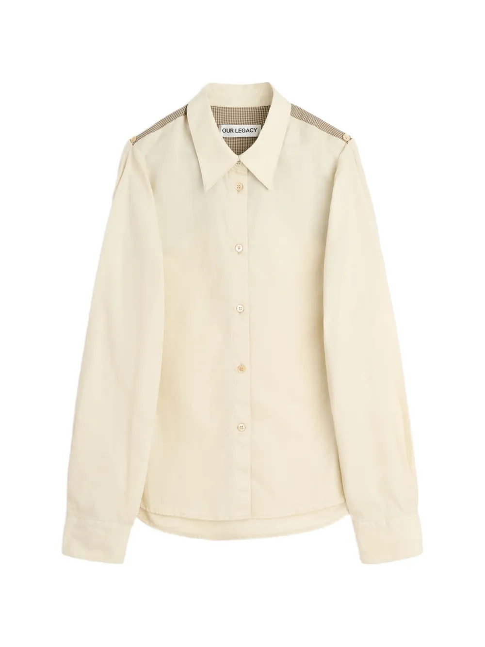 OUR LEGACY Split shirt - Toni neutri