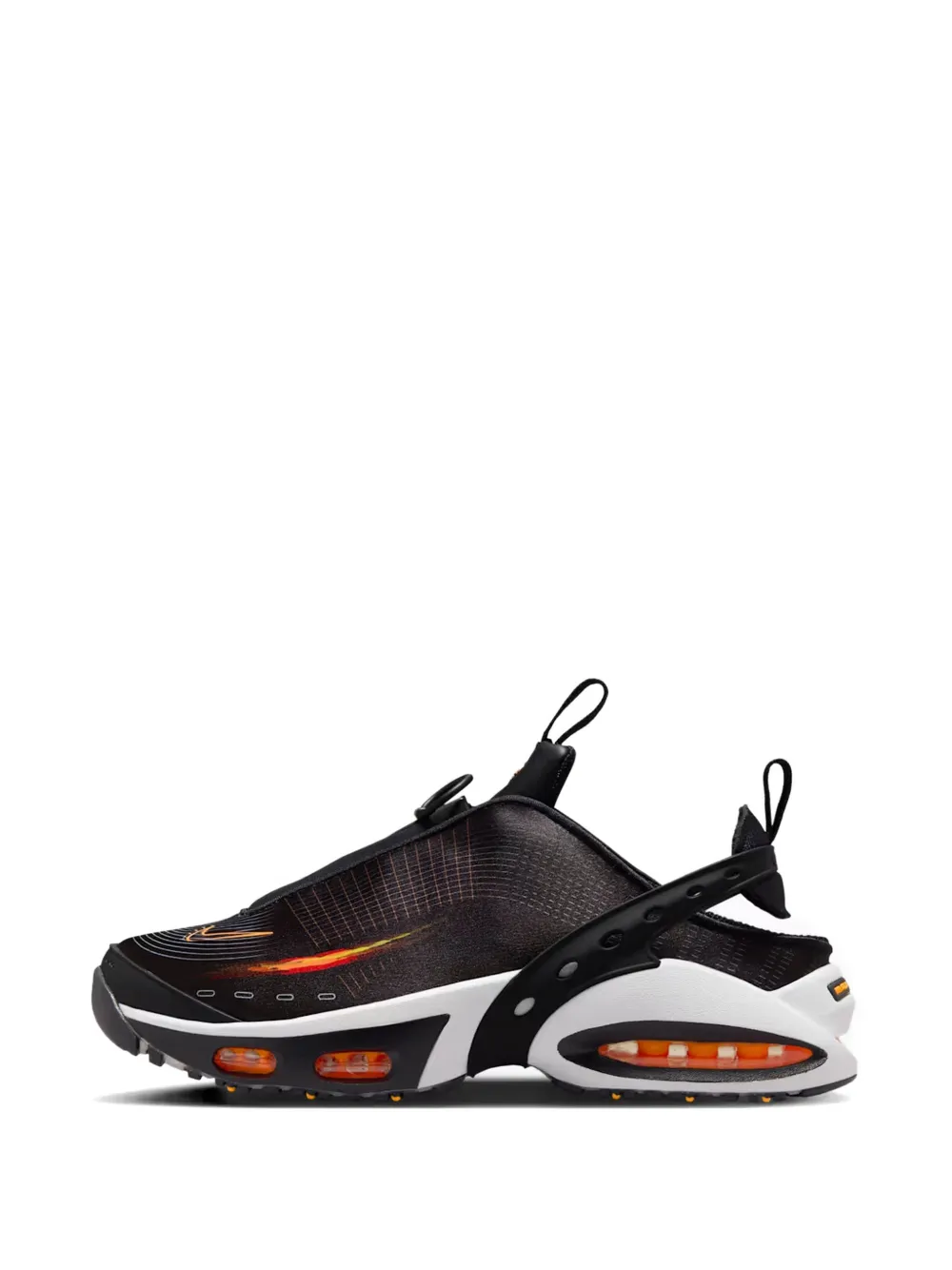 Nike zip detail air max craze sneakers Zwart