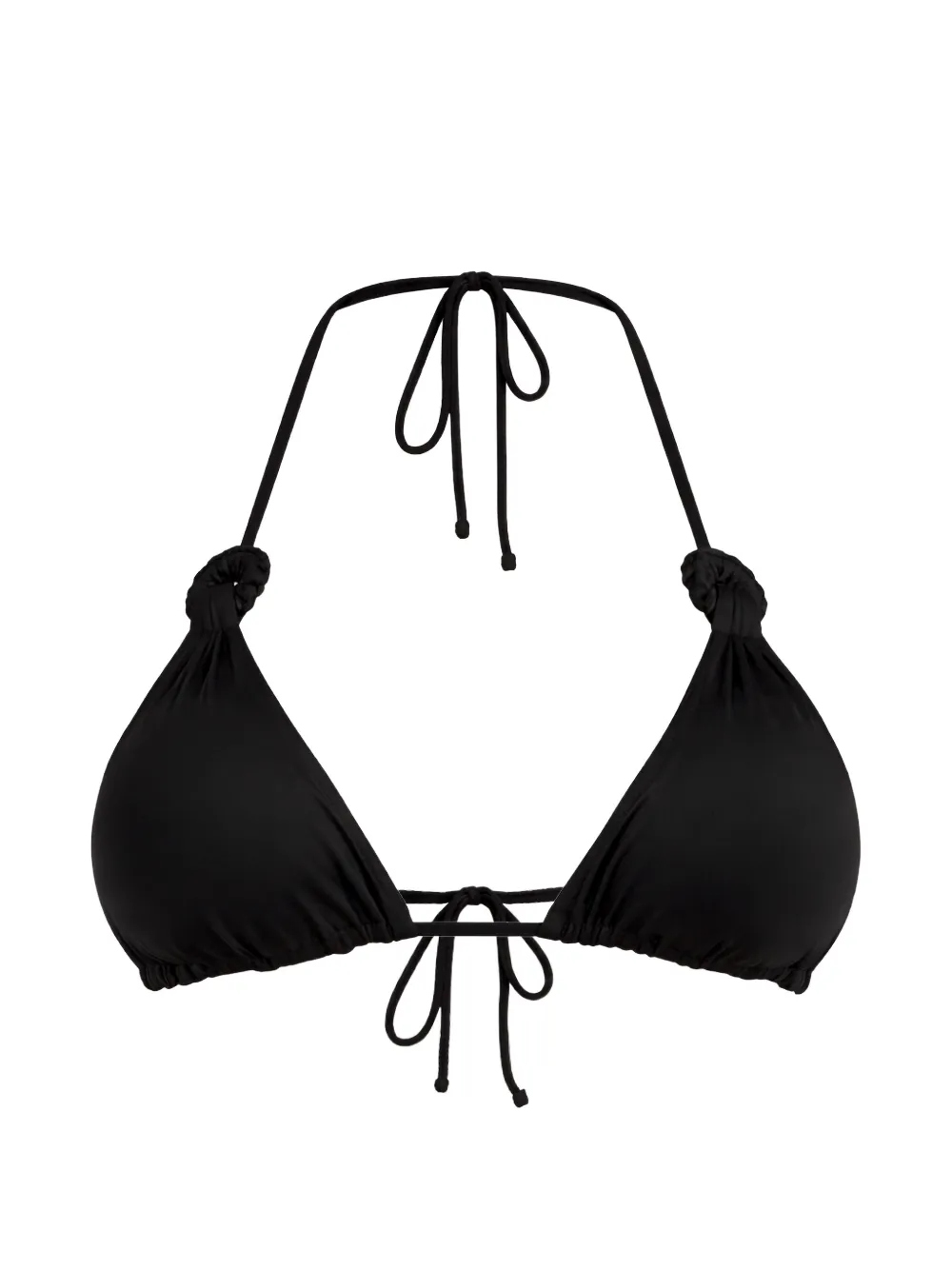 Fisico knot-tie bikini top - Nero