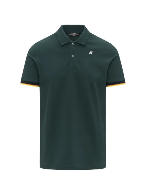 K-Way piqué contrast sleeve polo shirt