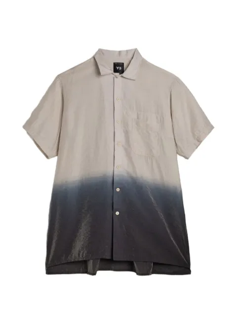 Y-3 button dip-dye shirt