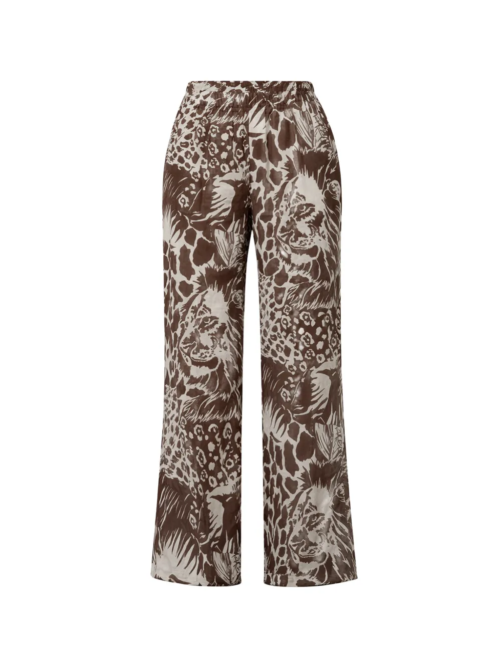 kaos animal-print trousers - Marrone