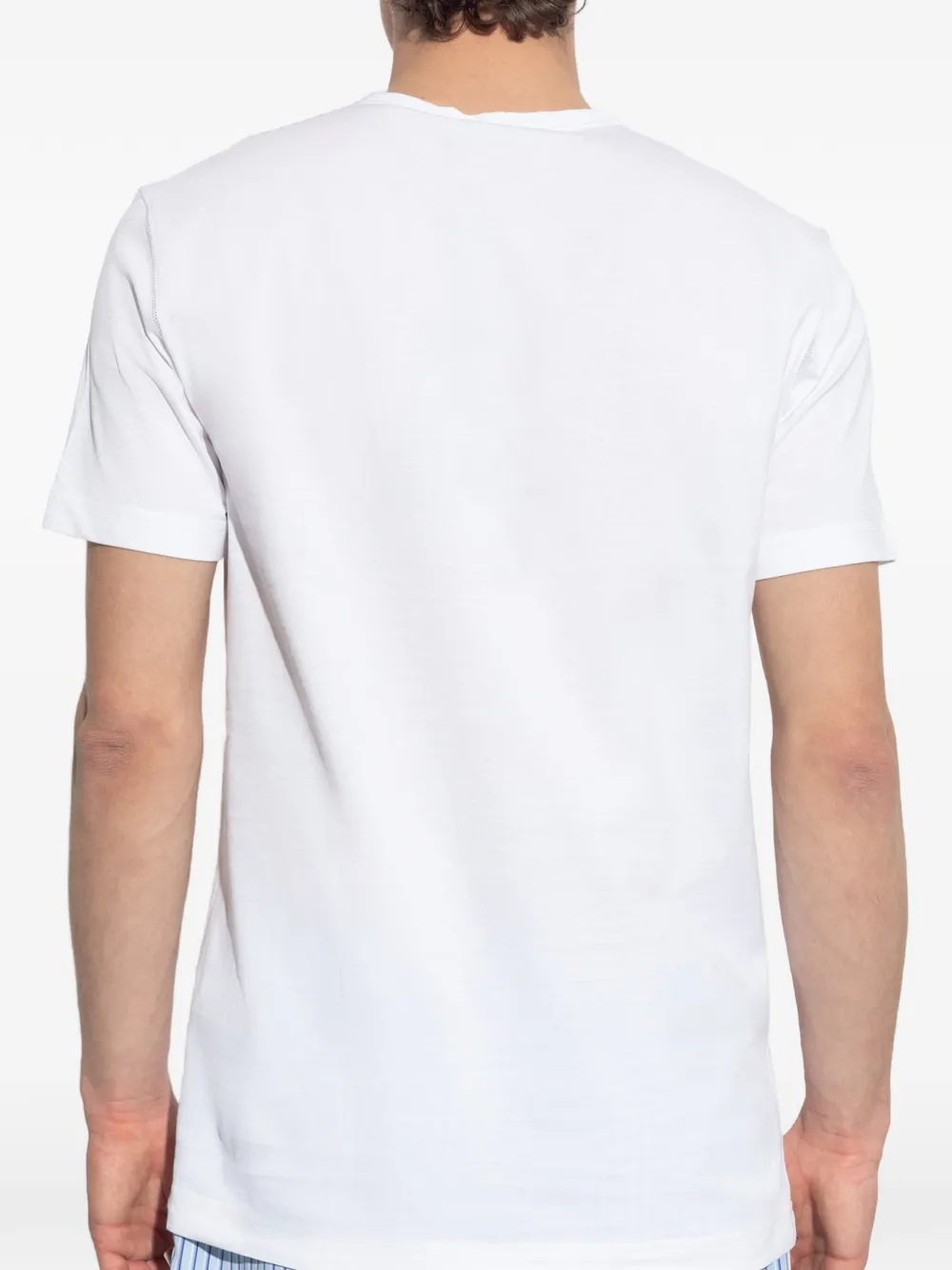 Dolce & Gabbana T-shirt met logoplakkaat Wit