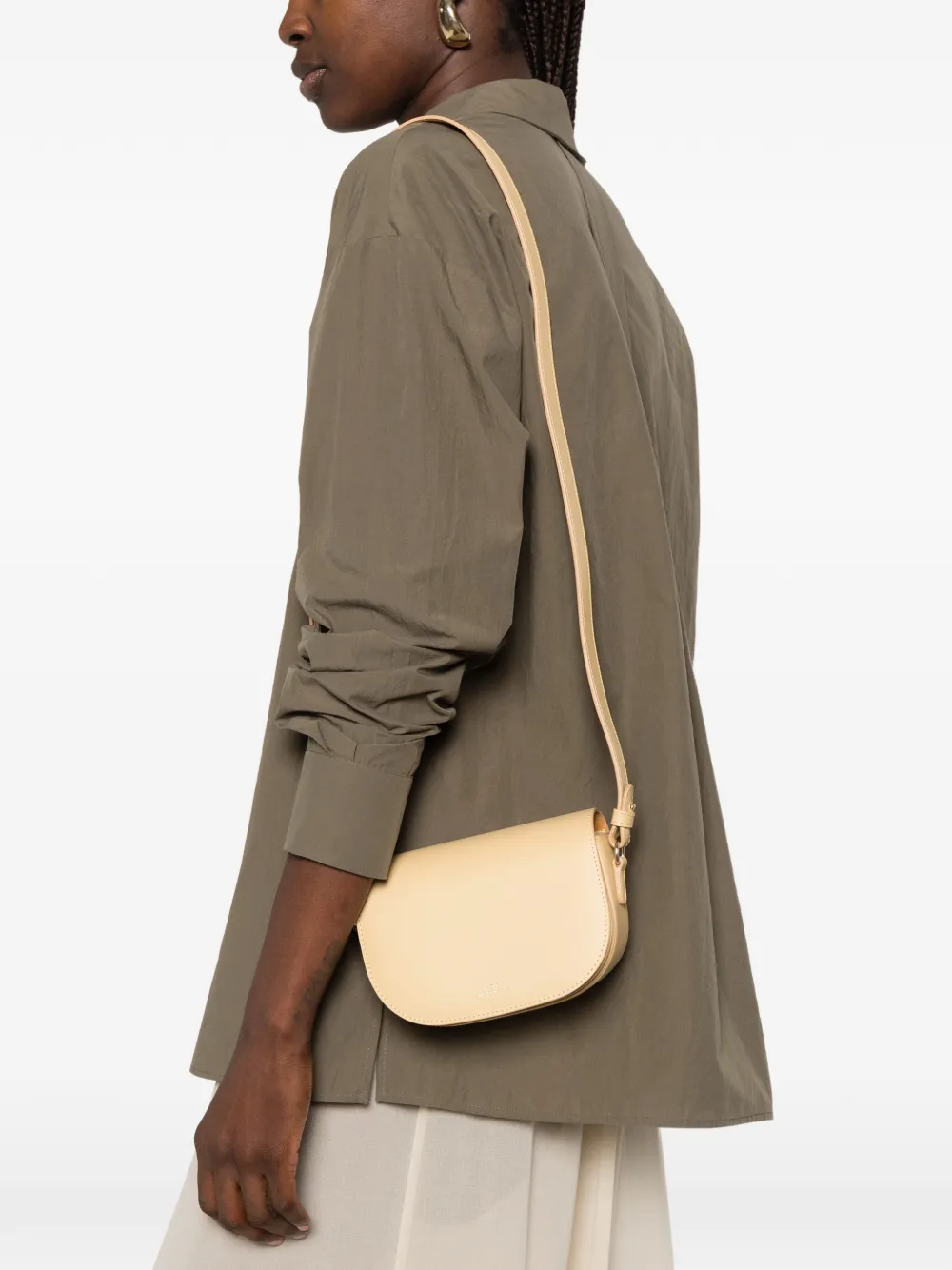 A.P.C. Schoudertas met logoprint Geel