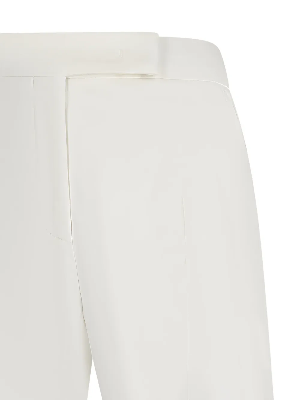 Max Mara Katoenen satijnen broek Wit
