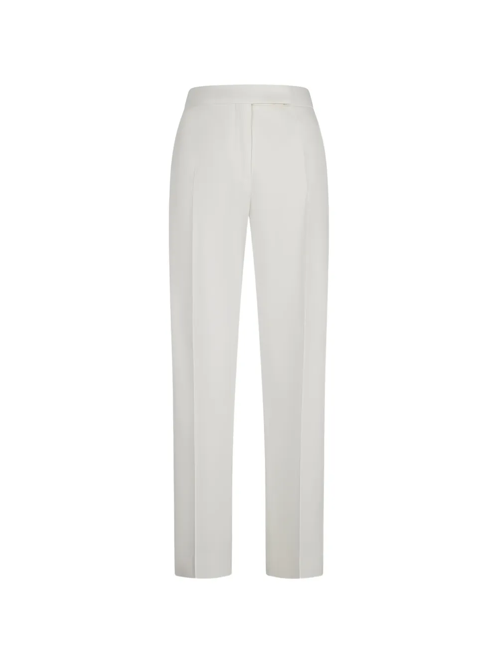 Max Mara cotton satin trousers - White