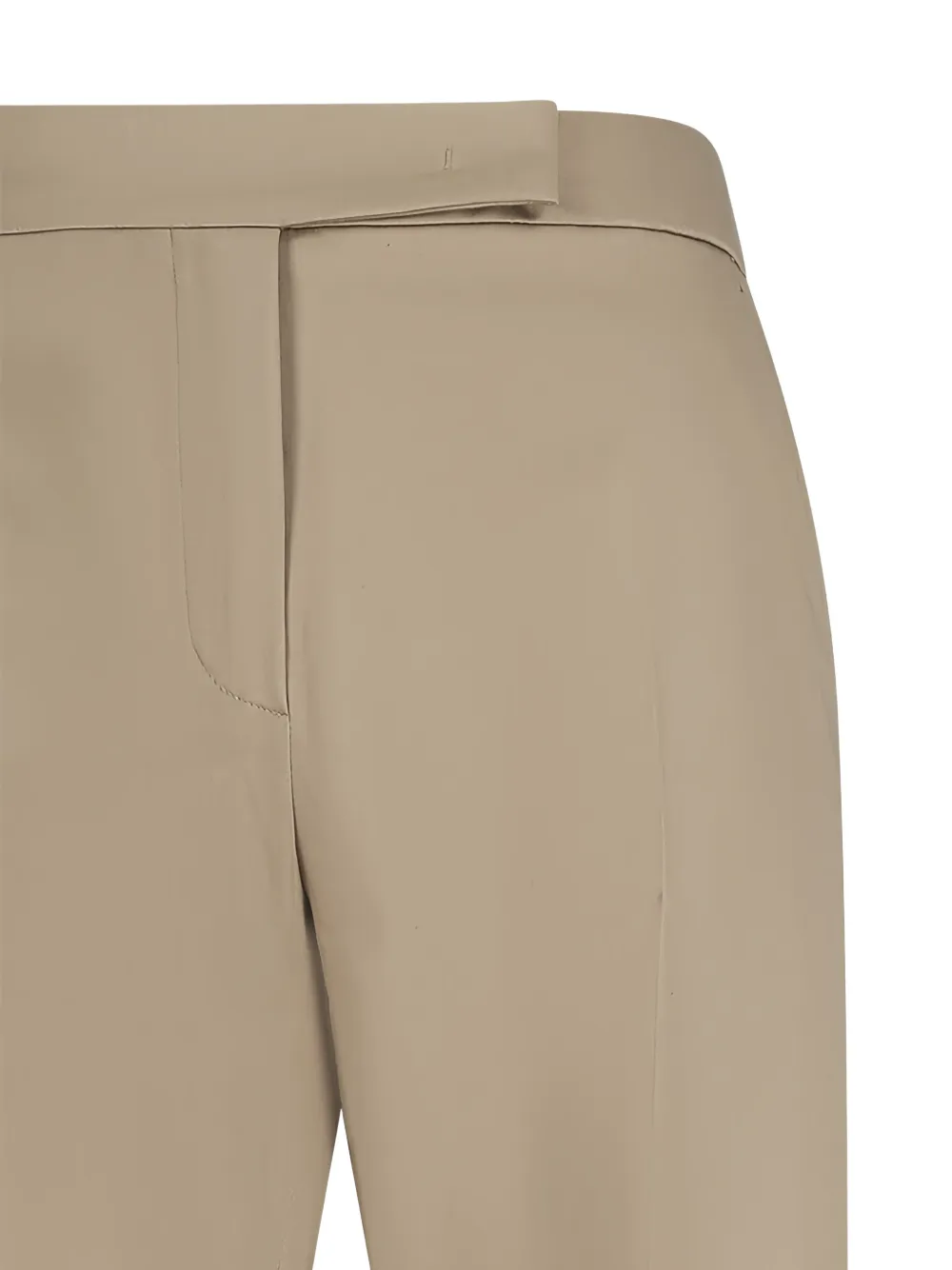 Max Mara Katoenen satijnen broek Groen