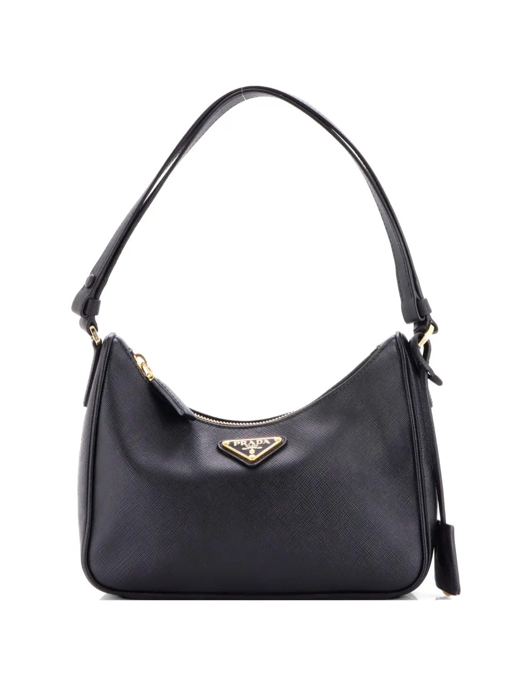 Prada Pre-Owned Re-Edition Hobo Saffiano Leather Mini shoulder bag - Nero