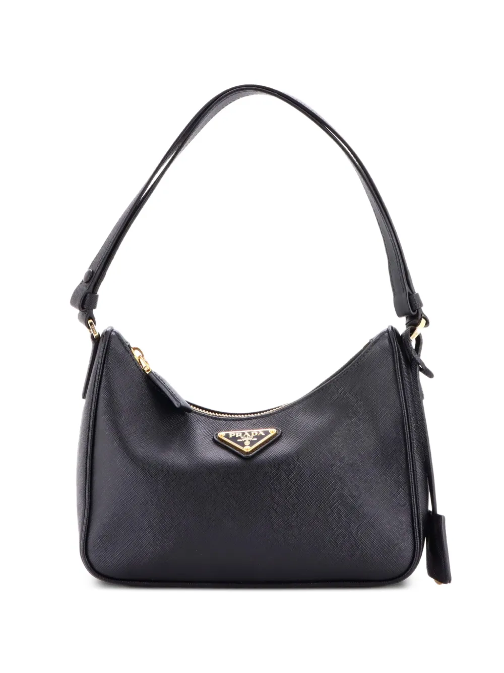 Prada Pre-Owned Re-Edition Hobo Saffiano Leather Mini shoulder bag - Nero