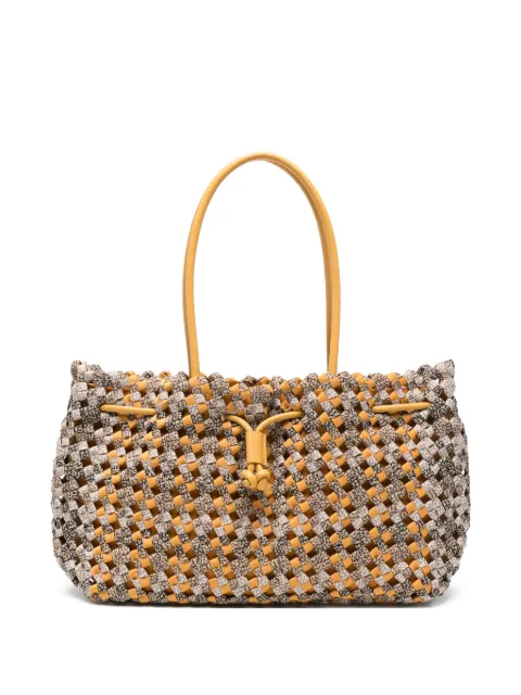 Borbonese medium La Nido woven drawstring shoulder bag